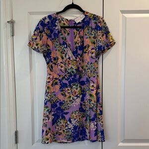 Gently Worn Charles Henry Floral Wrap Dress